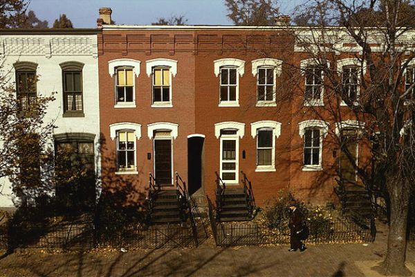 Row house exteriors