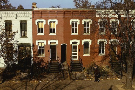 Row house exteriors