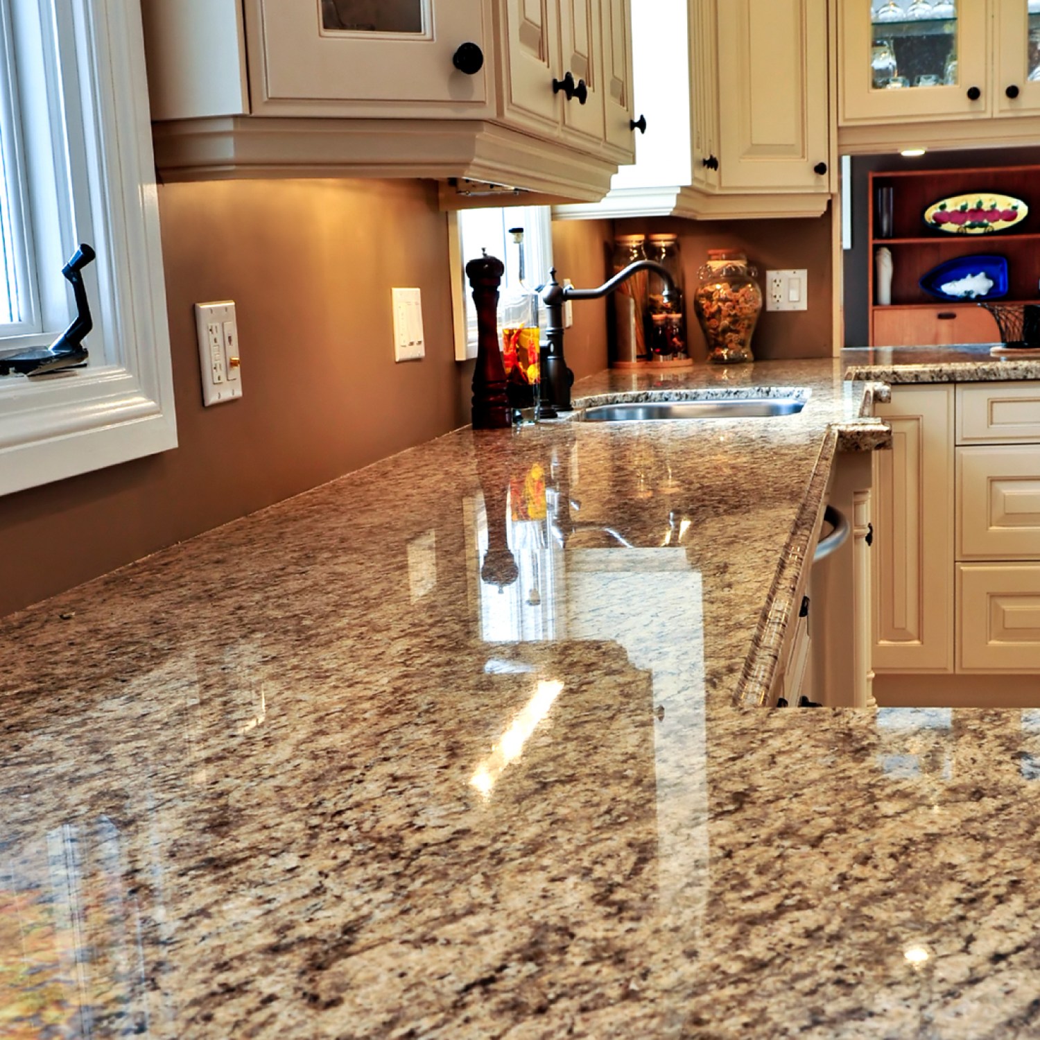 Granite kitchen counter