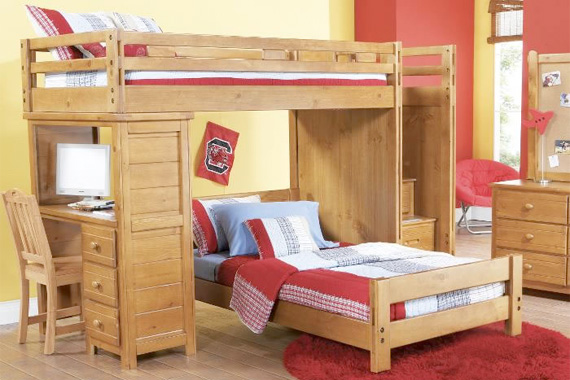 rooms to go kids loft bed