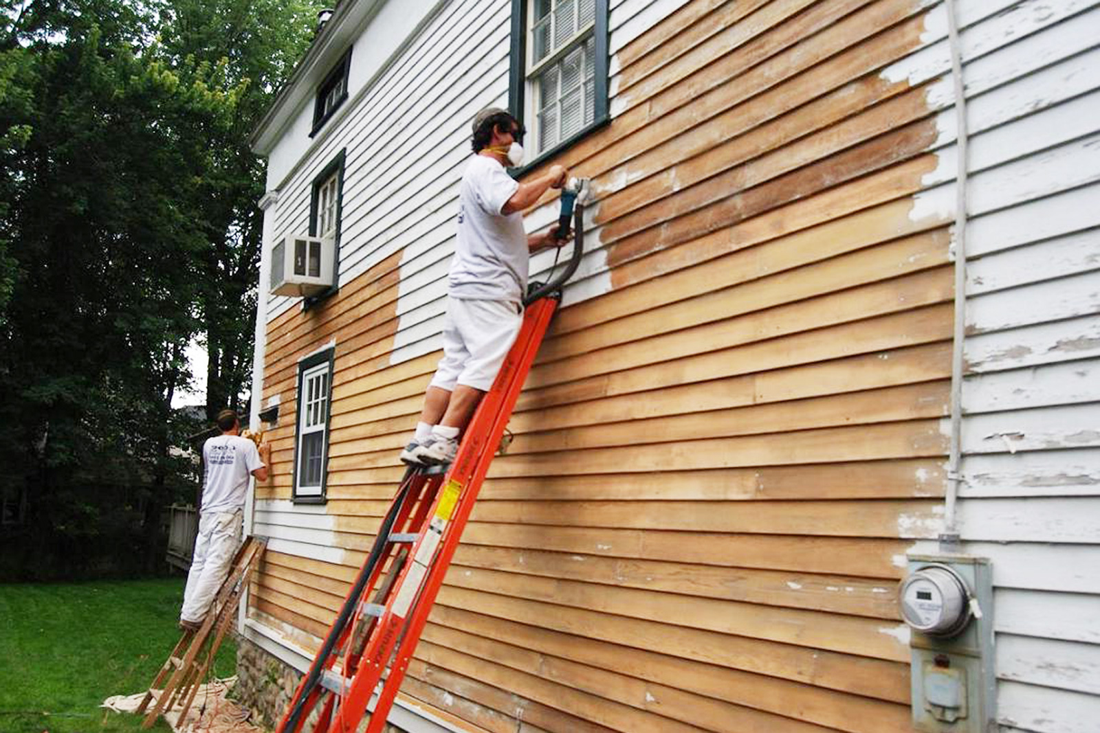 Old Asbestos Siding Replaced With Certainteed Vinyl Siding Magnolia Nj Nexgen Exterior Home Remodeling