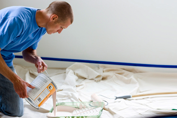 Using A Drop Cloth, Painters Drop Cloth