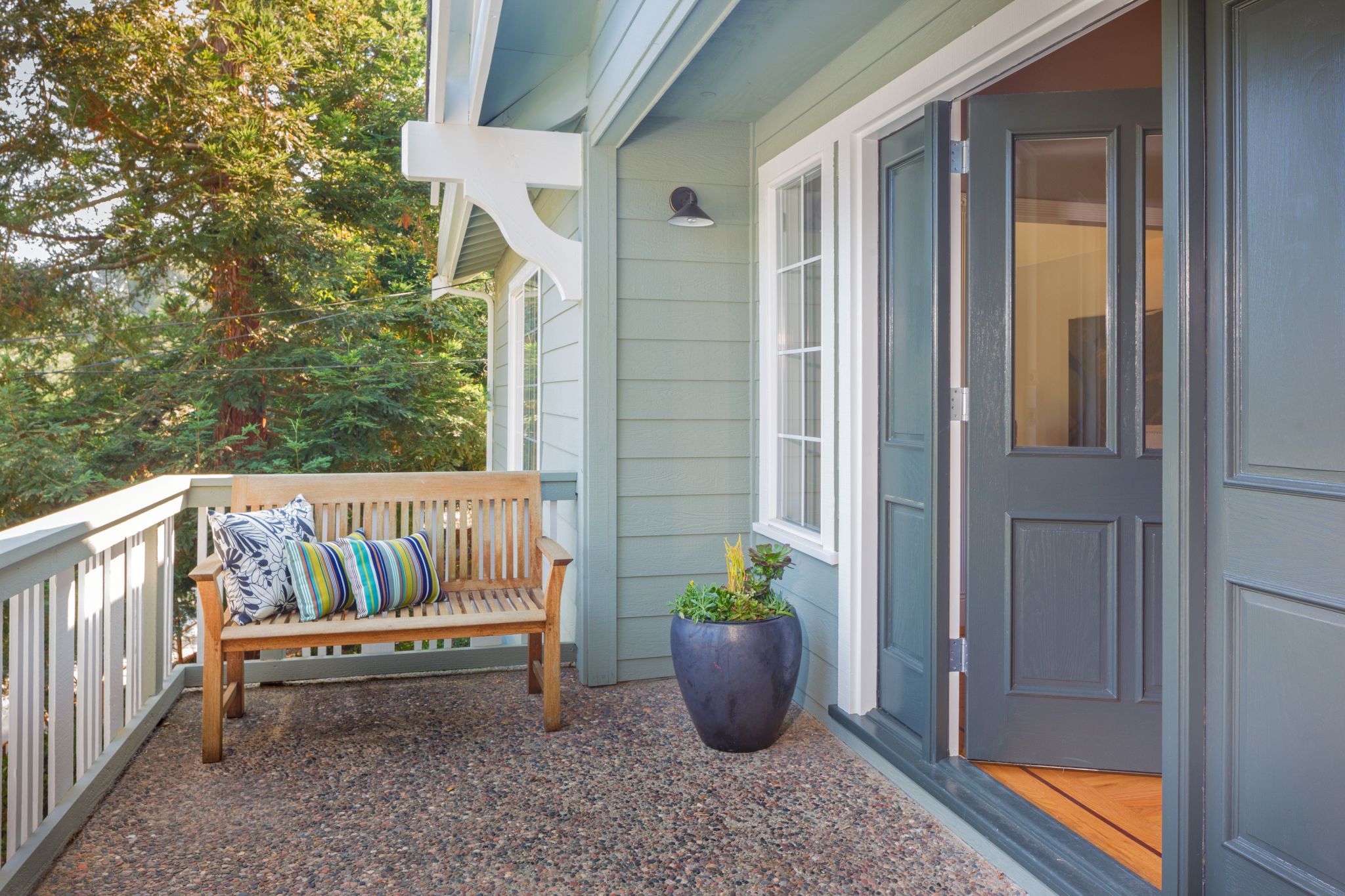 Porch area at a Craftsman home