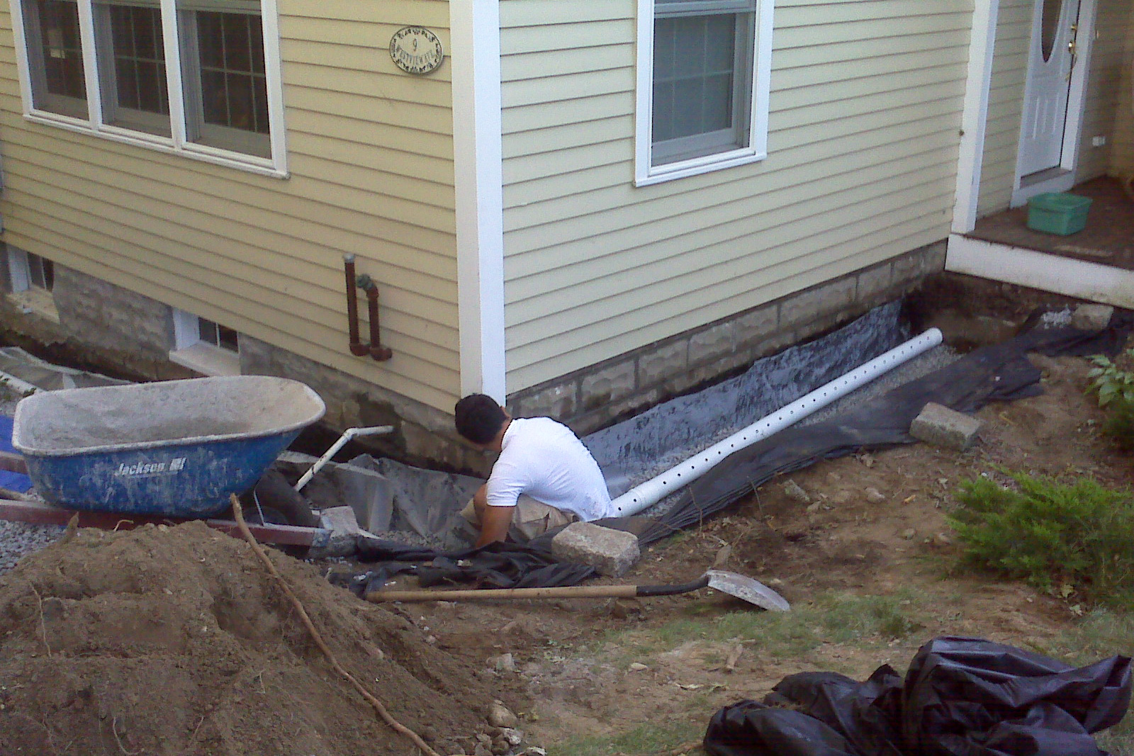 How To Build A French Drain Exterior French Drain Systems