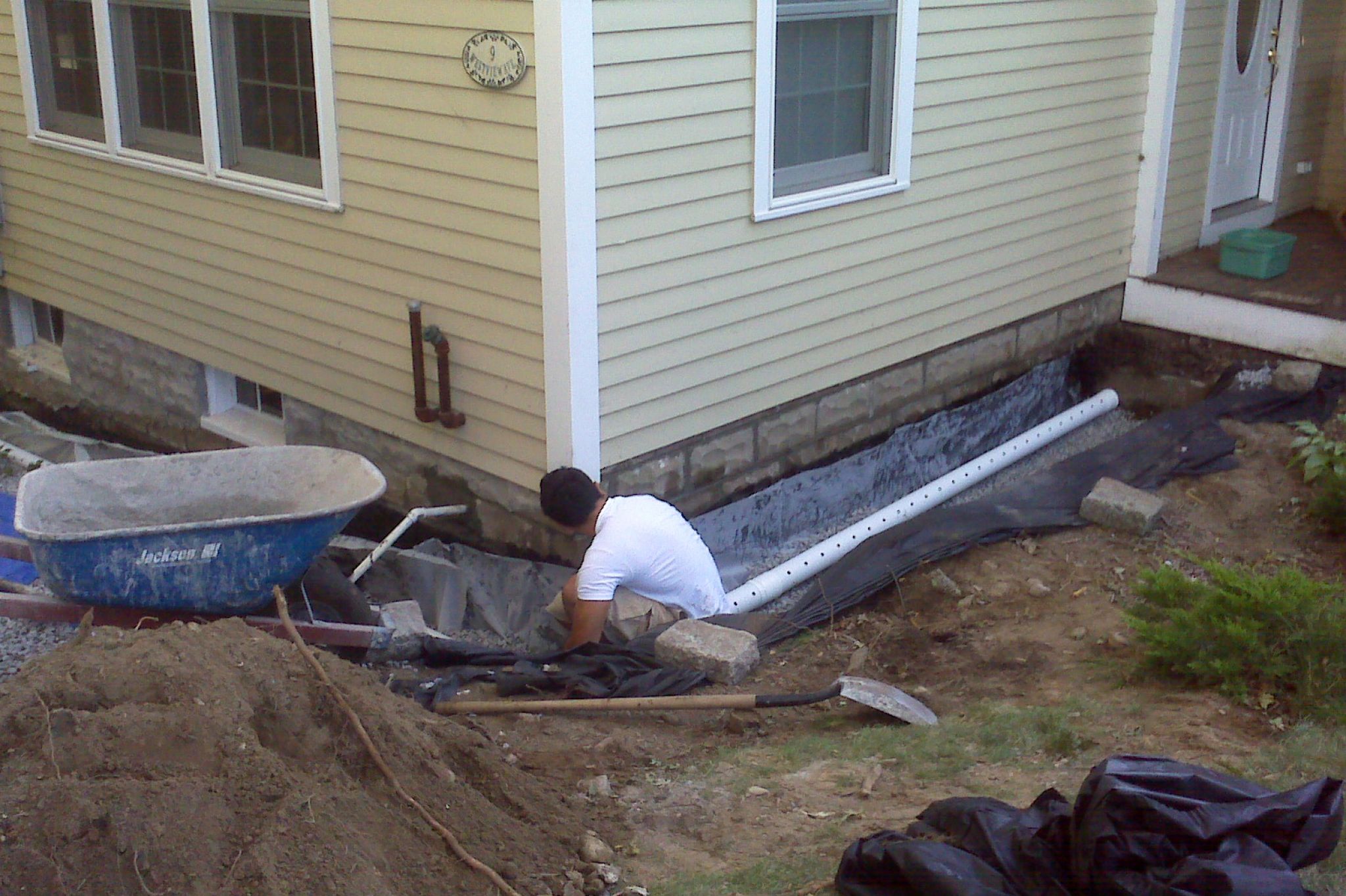 exterior french drains