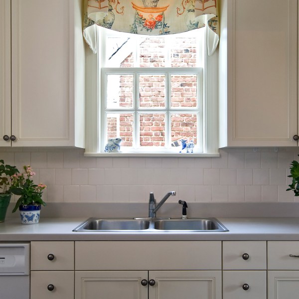 Refaced kitchen cabinets