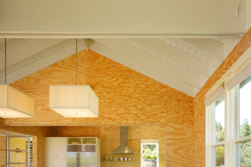 Vaulted ceiling in a modern home