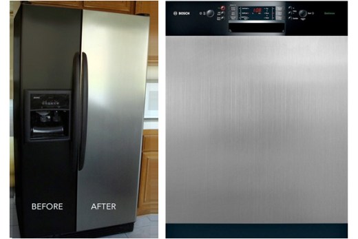 Appliance Art's faux stainless steel appliance film