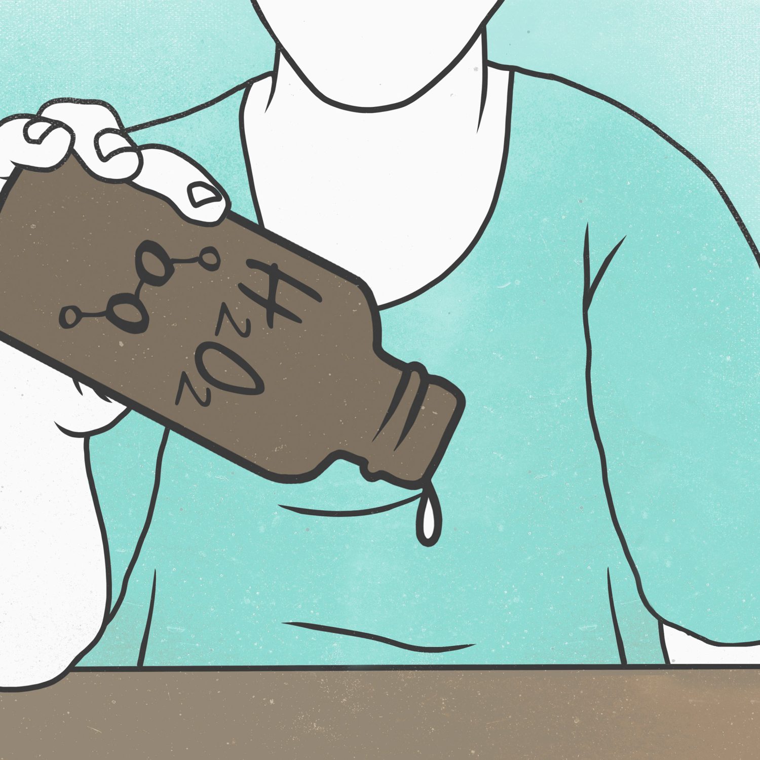 Hydrogen peroxide bottle