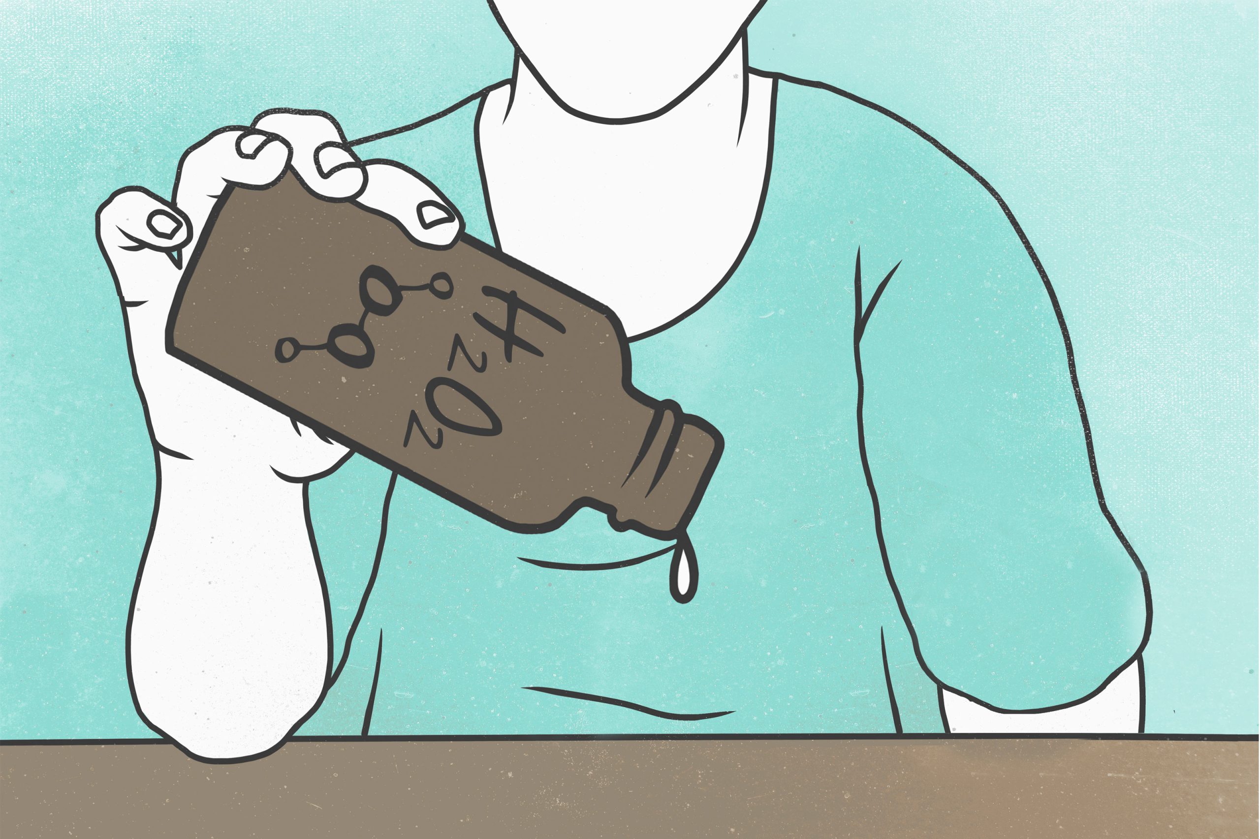 Hydrogen peroxide bottle