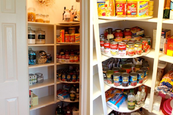 Decorchick's lazy susan pantry makeover