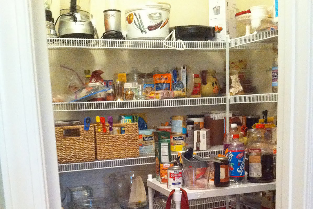 Small Pantry Makeover full of Inexpensive Organization