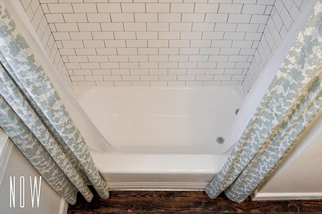 Shauna Mailloux's refinished alcove bathtub