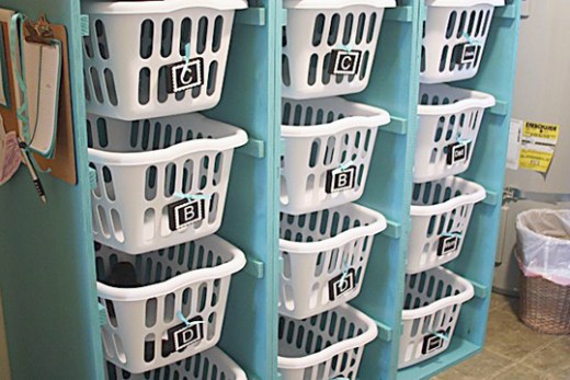 Laundry basket dresser