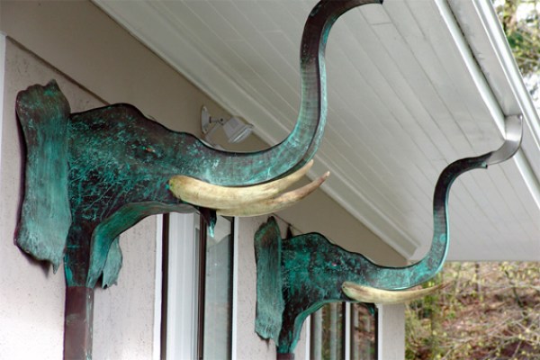 Copper Elephant Downspouts | Decorative Downspouts