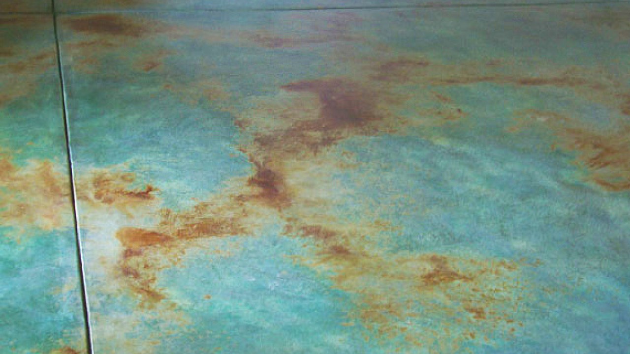 Painted Concrete Floors Floor Ideas Finishes Blue Concrete Floor Painted Floors