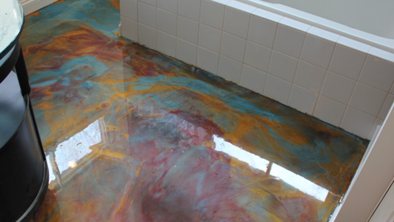 Painted Concrete Floors Floor Ideas Finishes Colorful Concrete Floor Painted Floors
