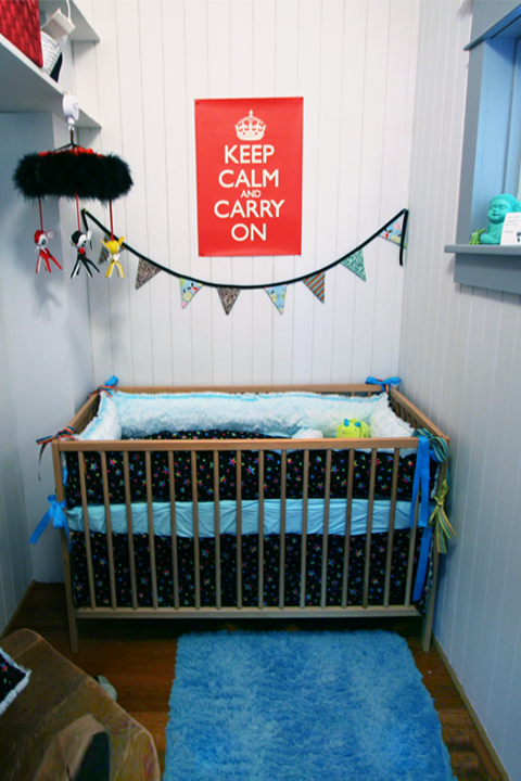 After a closet was converted to a baby nursery