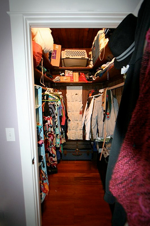Before a closet was converted into a nursery