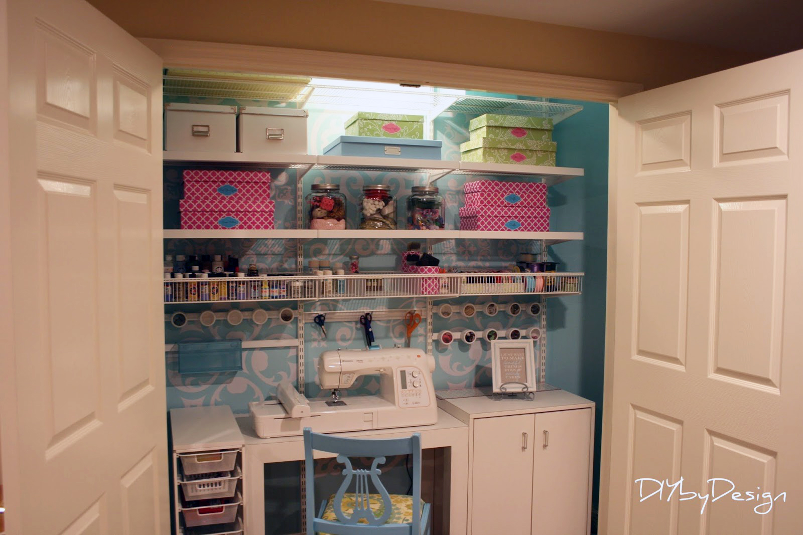 How to Turn a Closet Into Built In Shelves