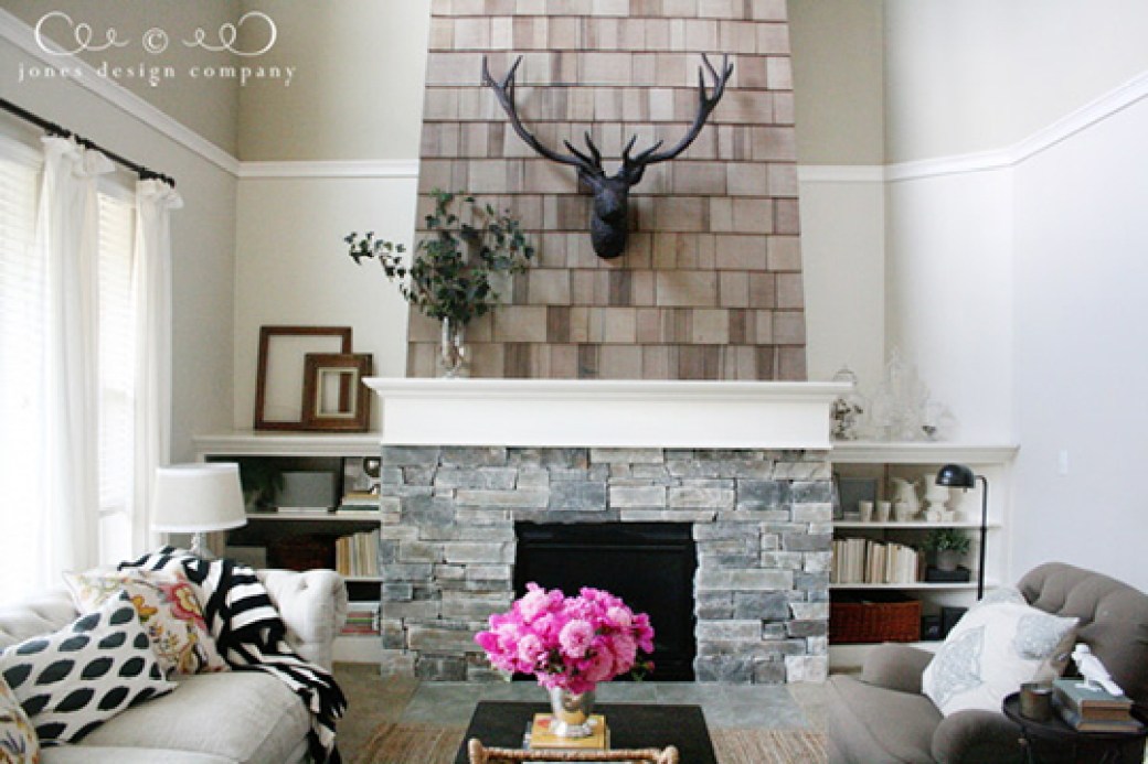 Reveal photos from several fireplace makeovers