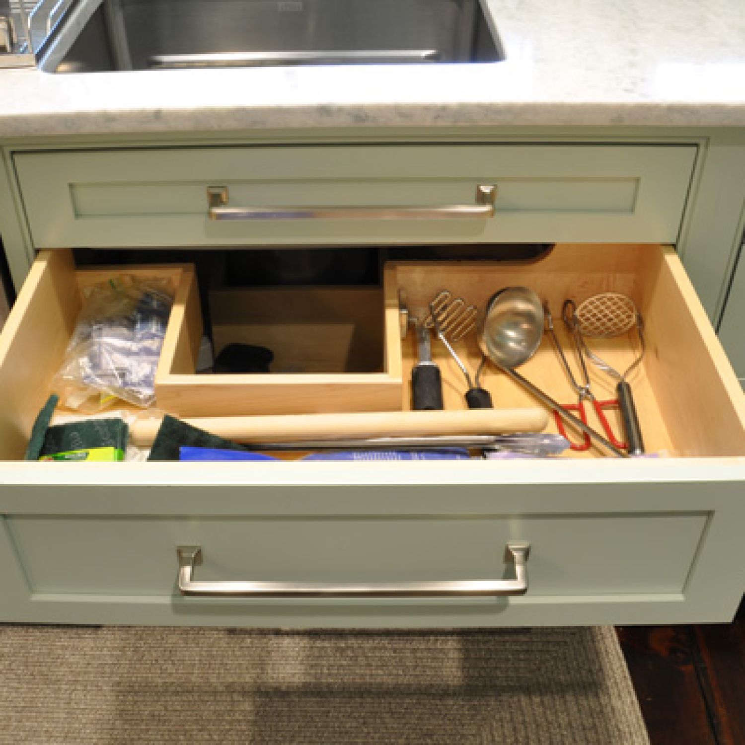 U-Shaped Drawer in Kitchen | Under-Sink Organizer Ideas