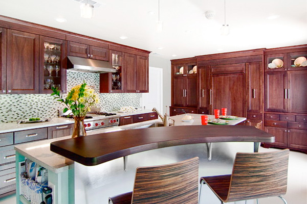 Multi-Tiered Island Countertop | Kitchen Island Ideas
