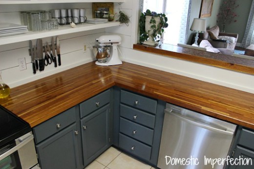 Diy Kitchen Ideas To Upgrade Yours On A, Wooden Kitchen Countertop Ideas