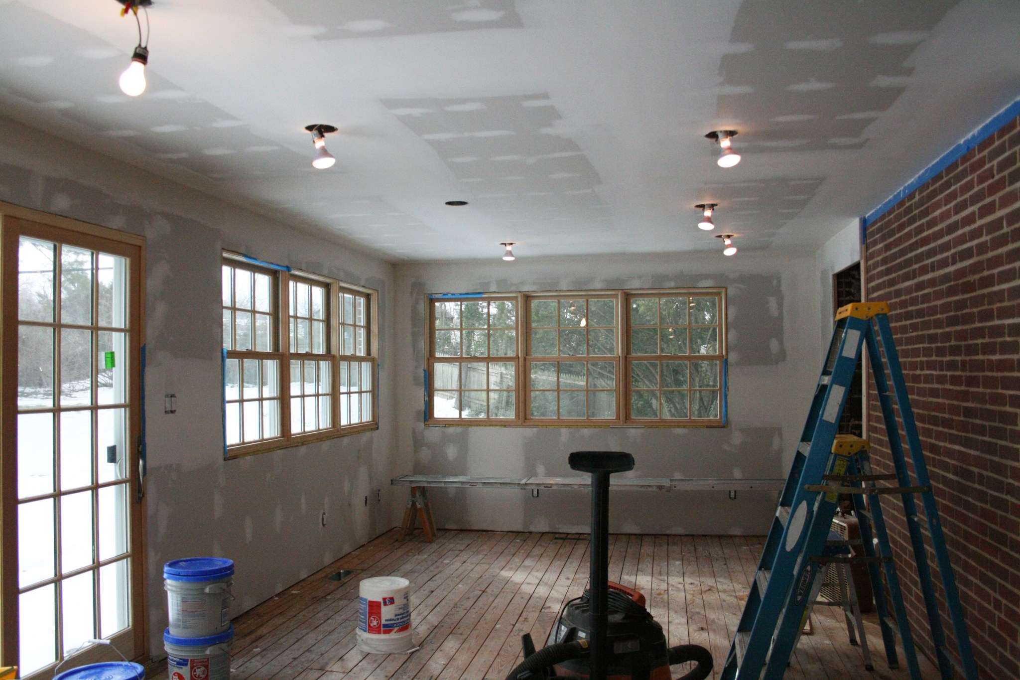 Room in home during construction