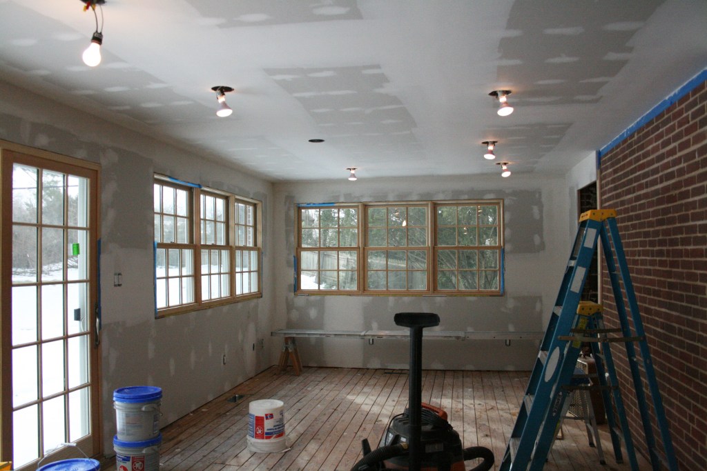 Room in home during construction