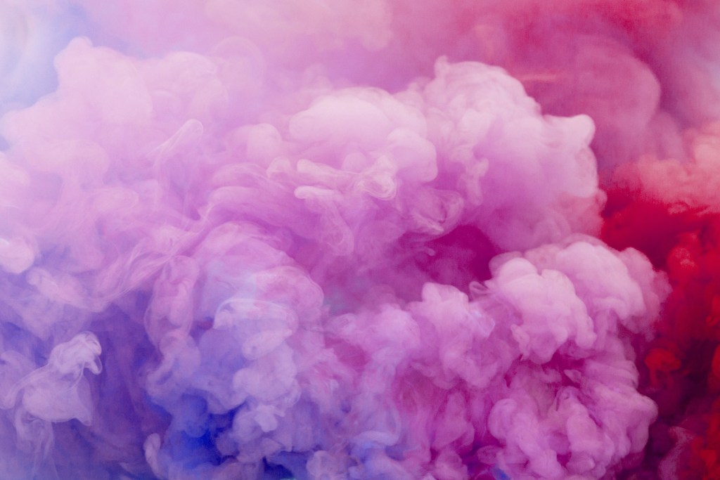 Smoke billowing from a home fireplace