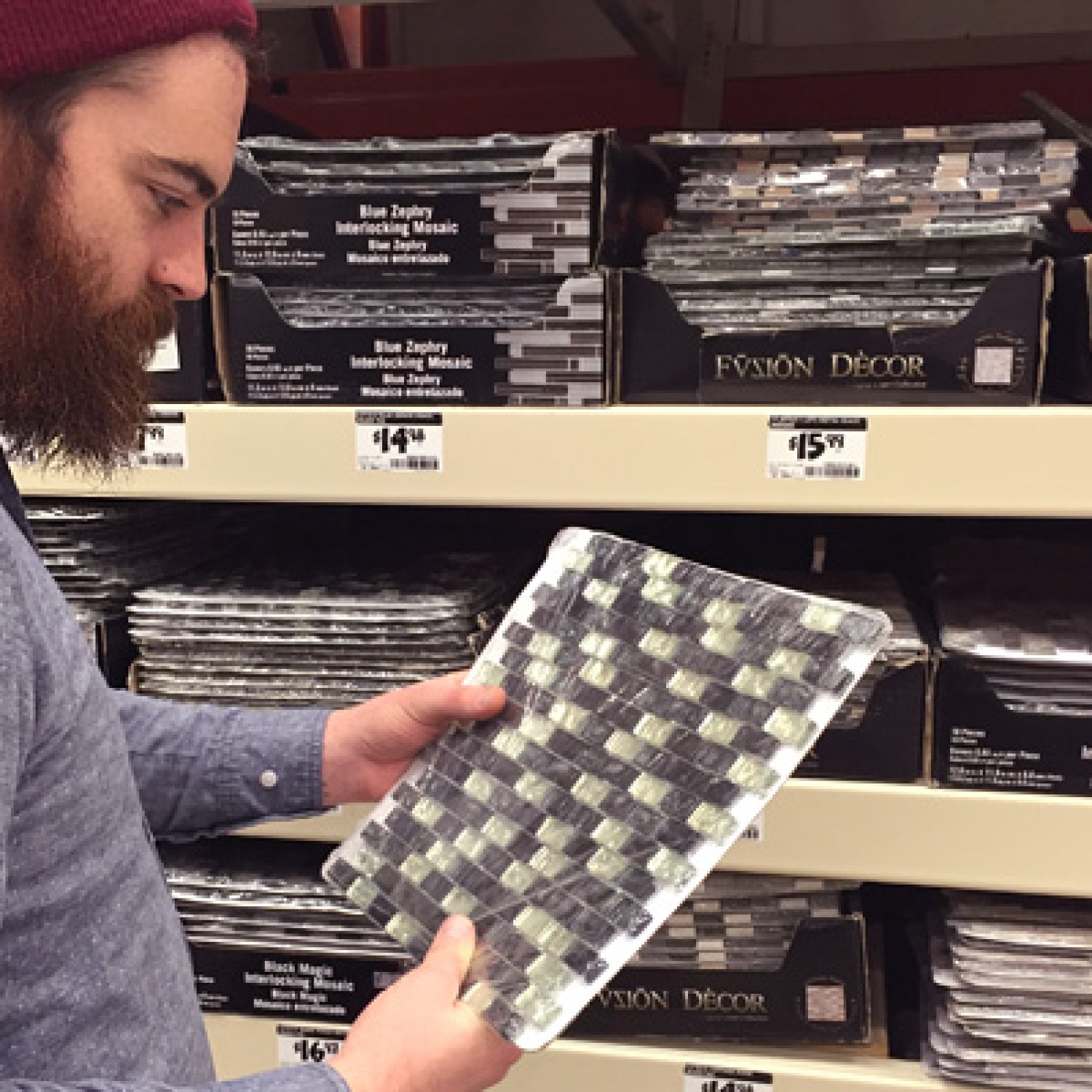 Shopping for tile for home renovation project