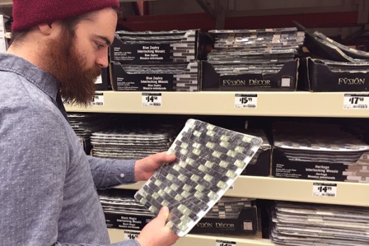 Shopping for tile for home renovation project