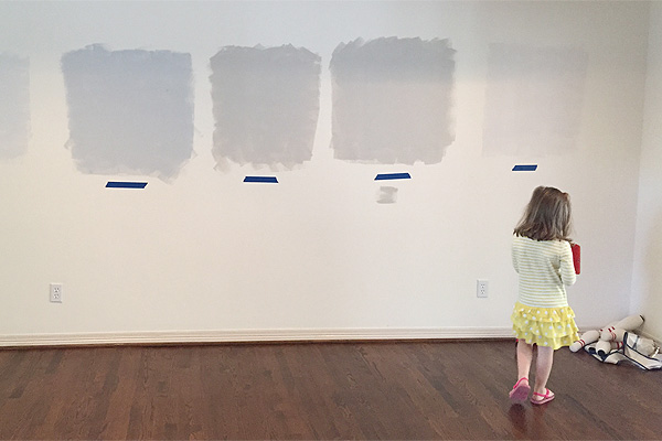 Child playing in home under renovation