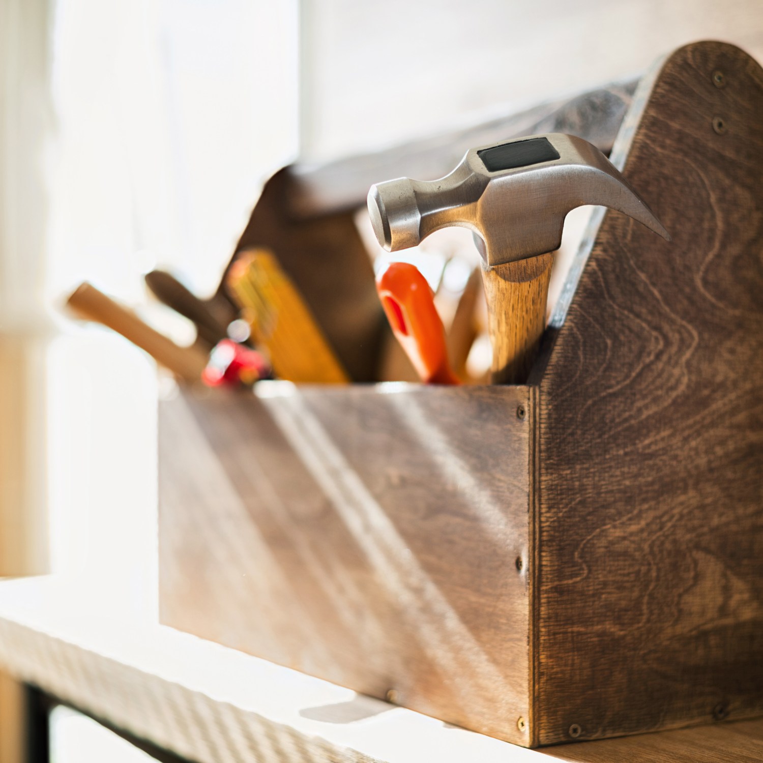 Wooden toolbox