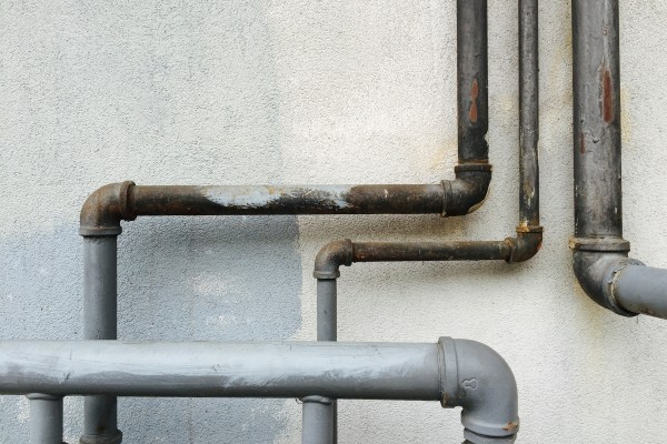 Pipes running through a home