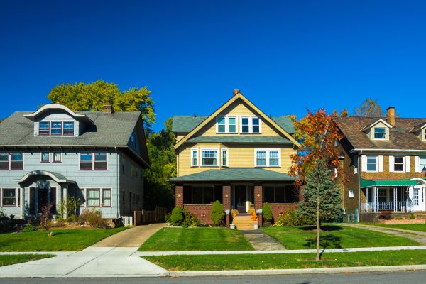 View of several homes for a property tax appeal