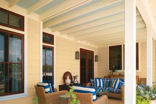 Fiber cement is made from silica, Portland cement and wood