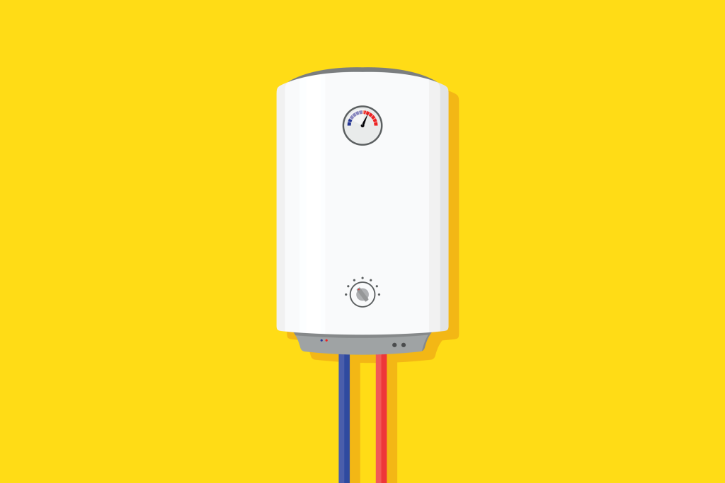Illustration of a home water heater