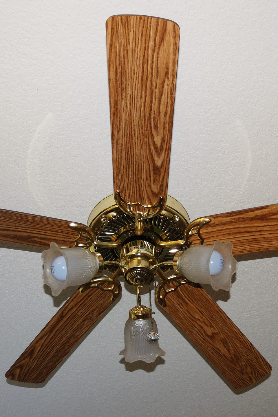 Wood ceiling fan blades