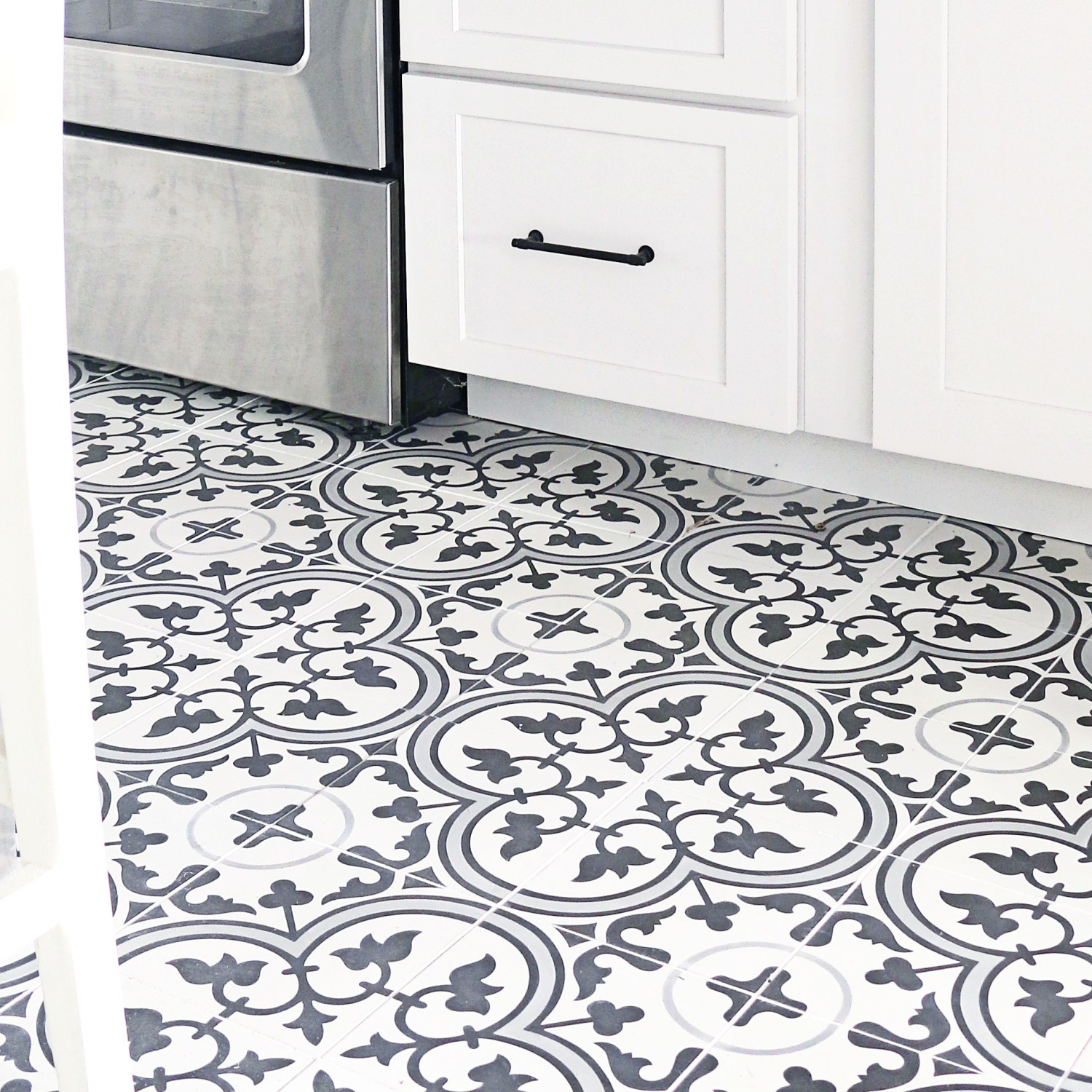 White cabinets in a home kitchen