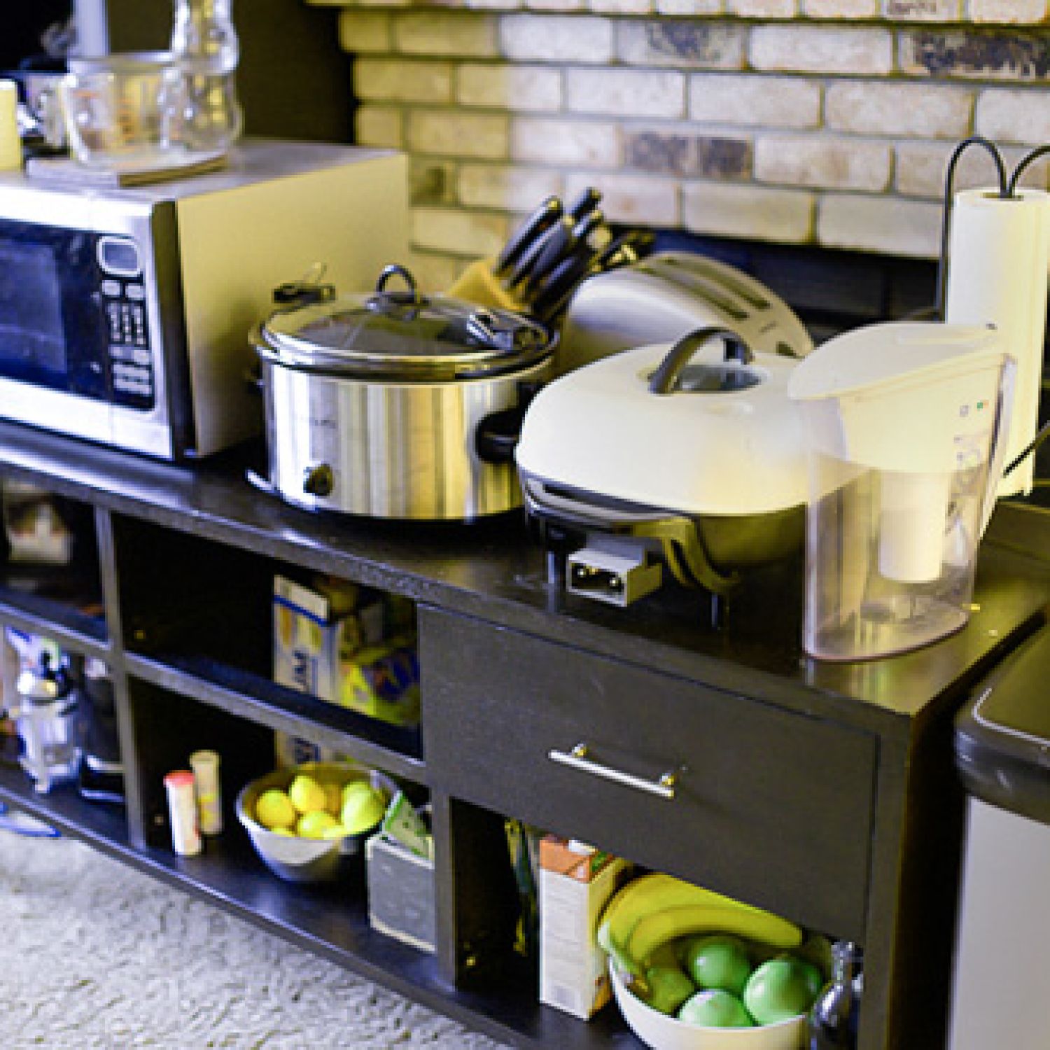 Temporary kitchen during renovation