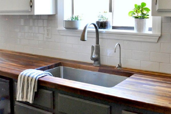 Deep single basin kitchen sink