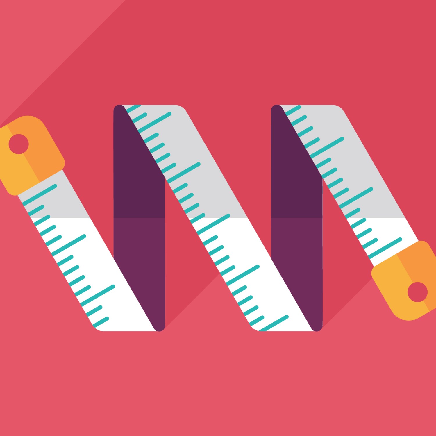 Drawing of a tape measure