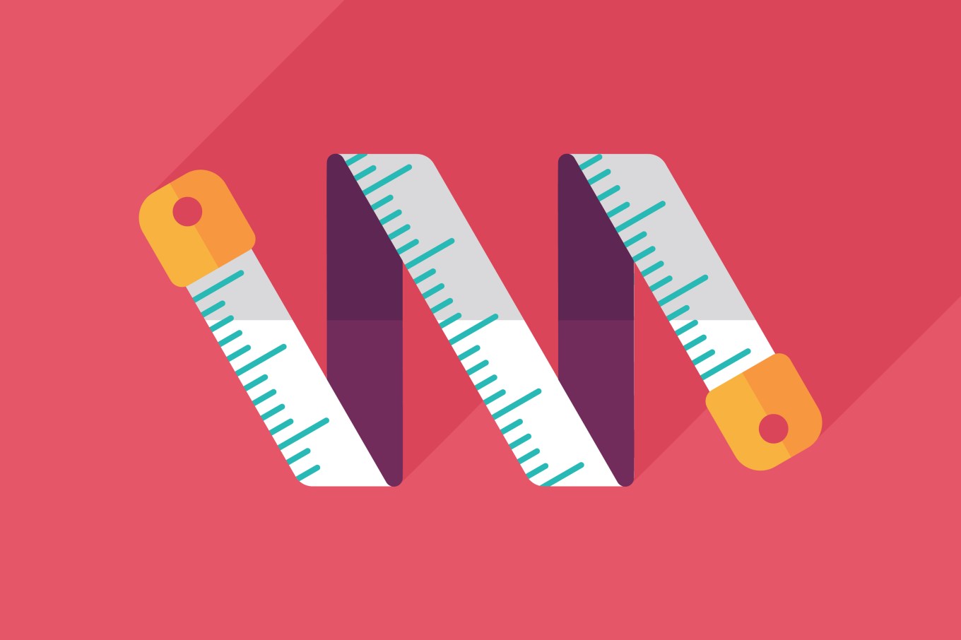 Drawing of a tape measure