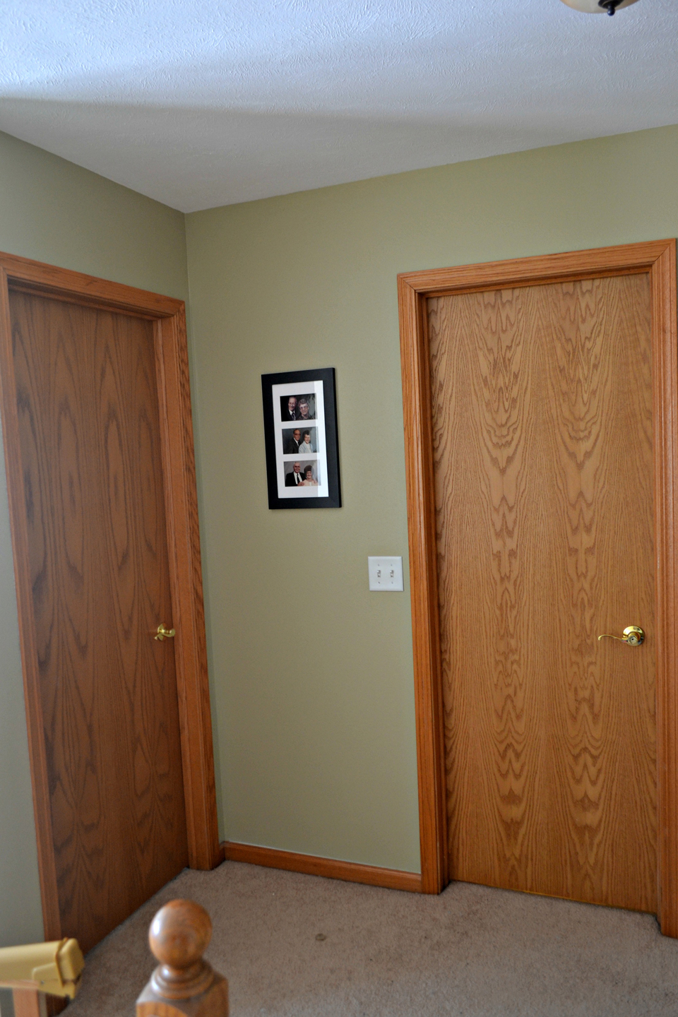 An old wood interior door