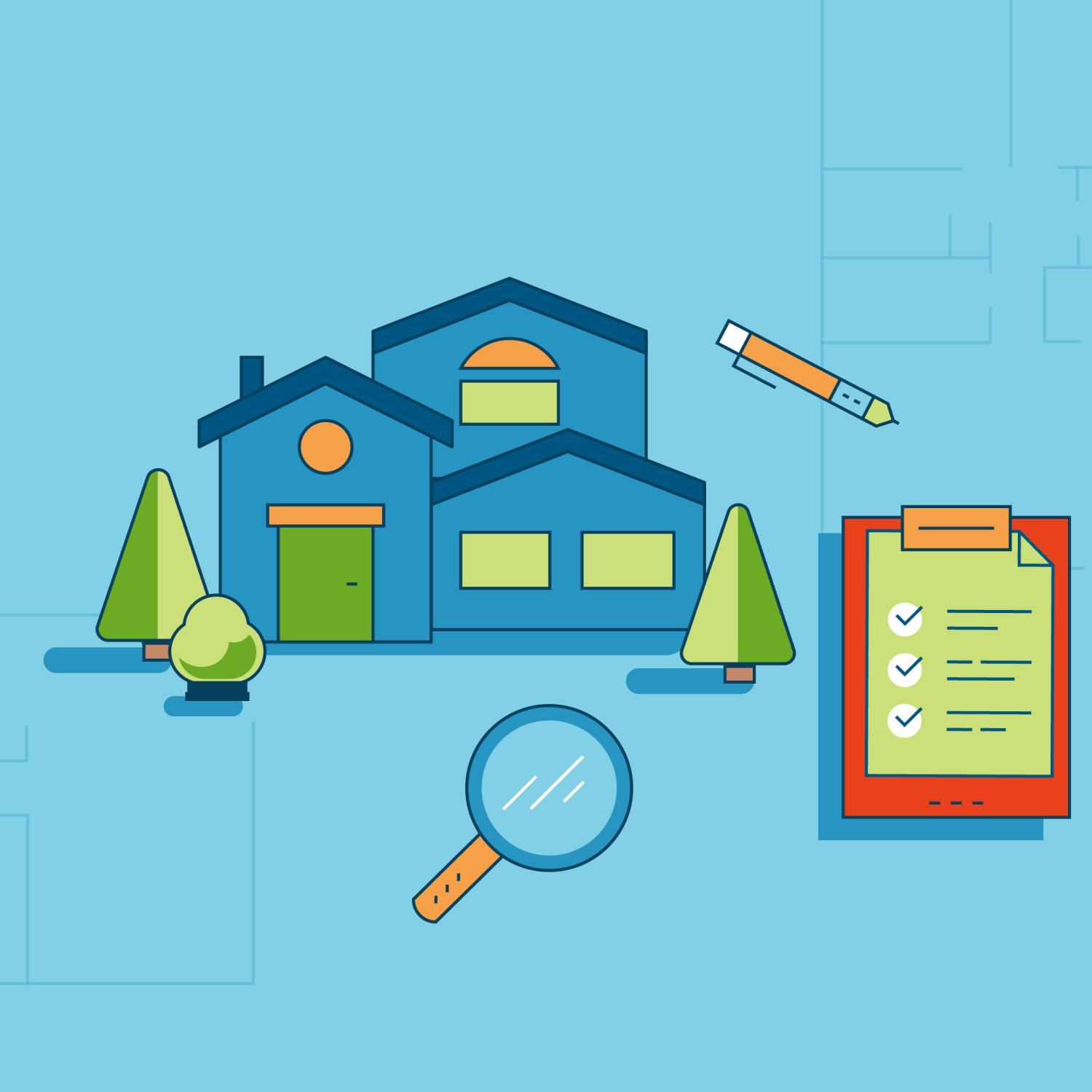 Home appraisal illustration