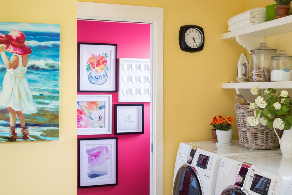 Brightly painted walls in a color expert's home