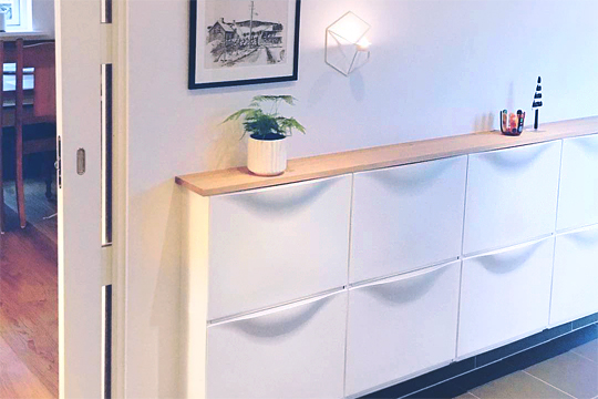 IKEA built-in entryway storage