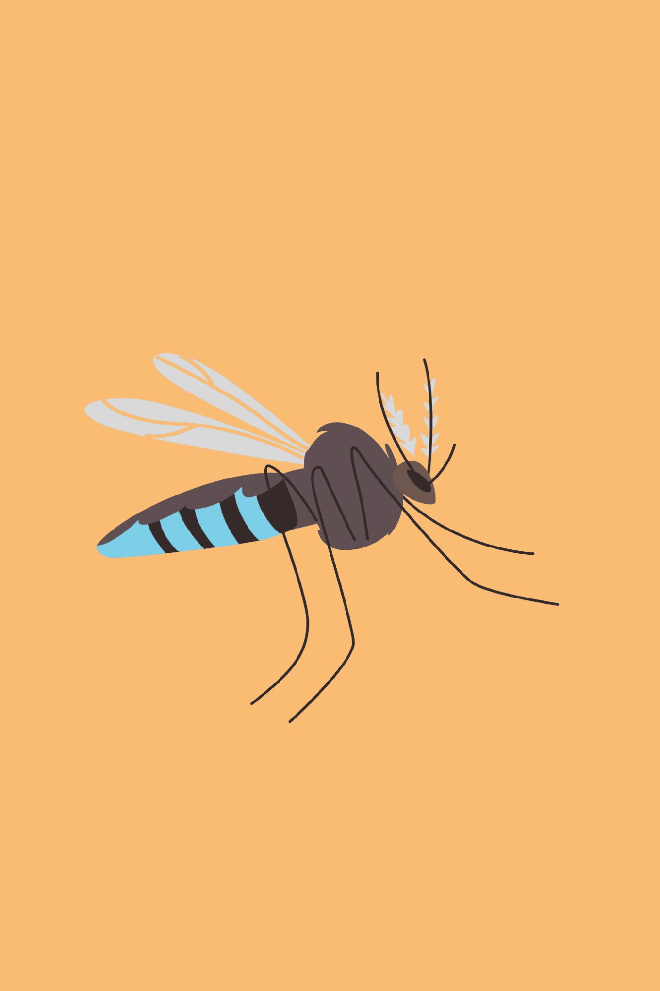 Annoying mosquito illustration